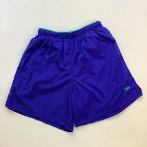 VTG Speedo Blue Swim Trunk Size M